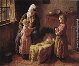 Bernard Jean Corneille Pothast Admiring the Baby painting